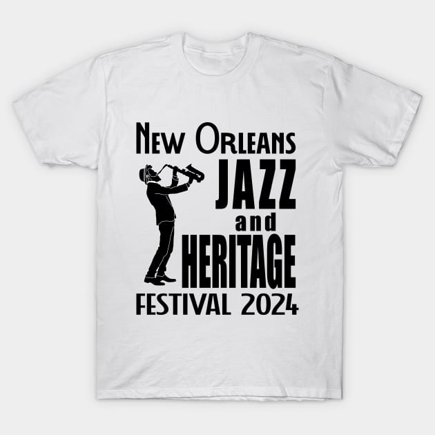 New Orleans Jazz Festival 2024 T-Shirt by Womens Art Store
